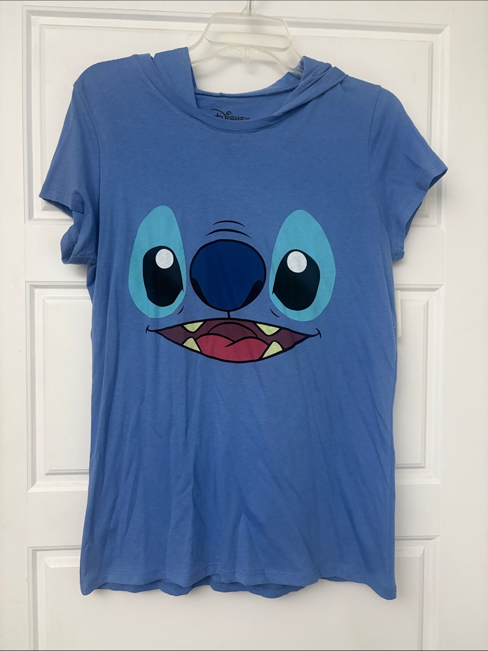 Disney Stitch hooded t-shirt adult size large NEW